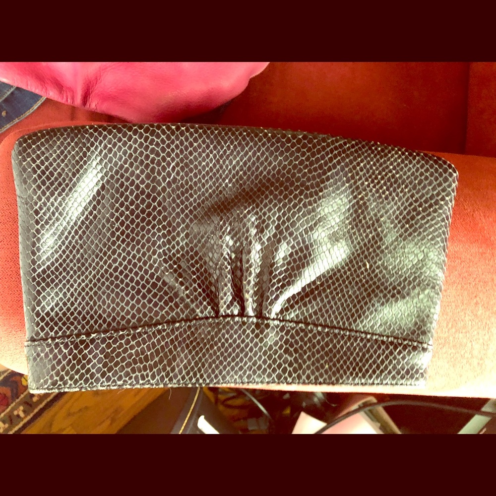 Banana republic “snakeskin” clutch